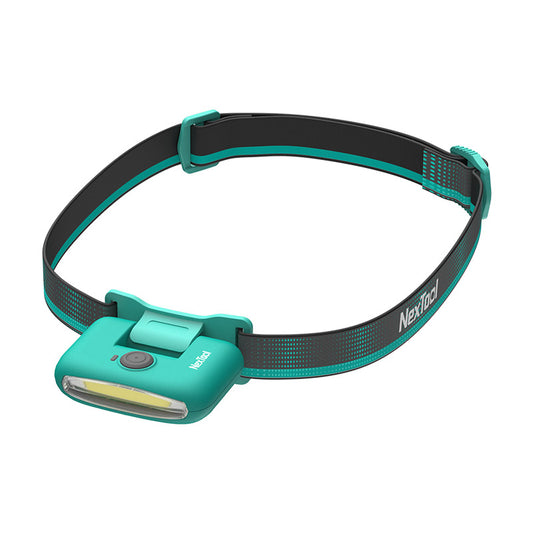 NexTool Multi Functional Headlamp Blue 170LM Light IPX4 USB-C with Bicycle Clip