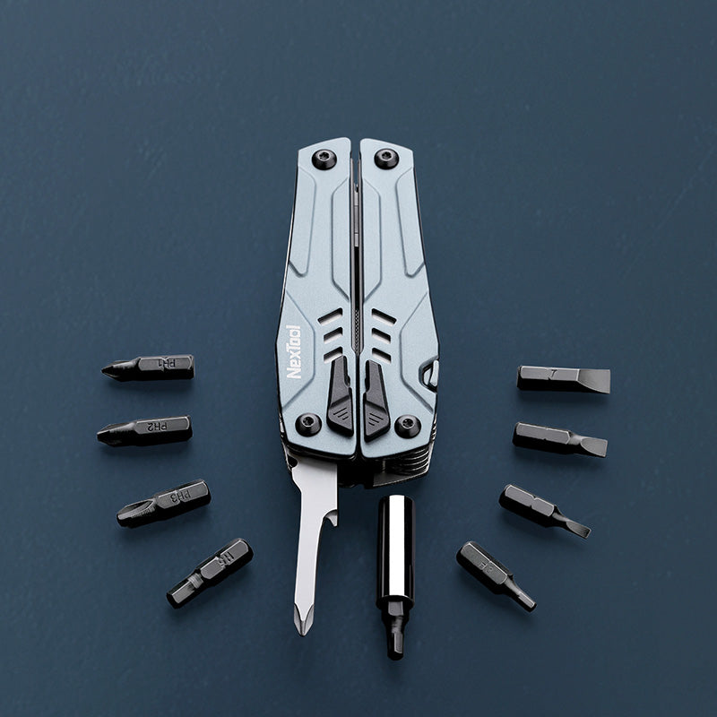NexTool Sailor Pro Blue Multi-Tool 14 Functions with Pouch and Bit Kit
