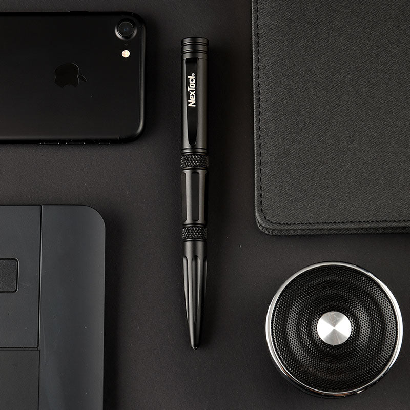 NexTool Guardian 6061-T6 Aluminium Tactical Pen with Tungsten Glass Breaker and Fisher Space Pen Cartridge