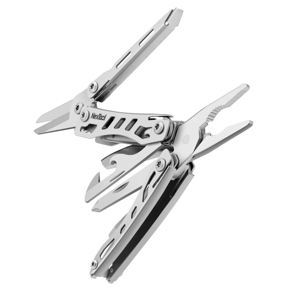NexTool Mini Flagship Silver Compact Multi-Tool with 10 Functions (Updated version)
