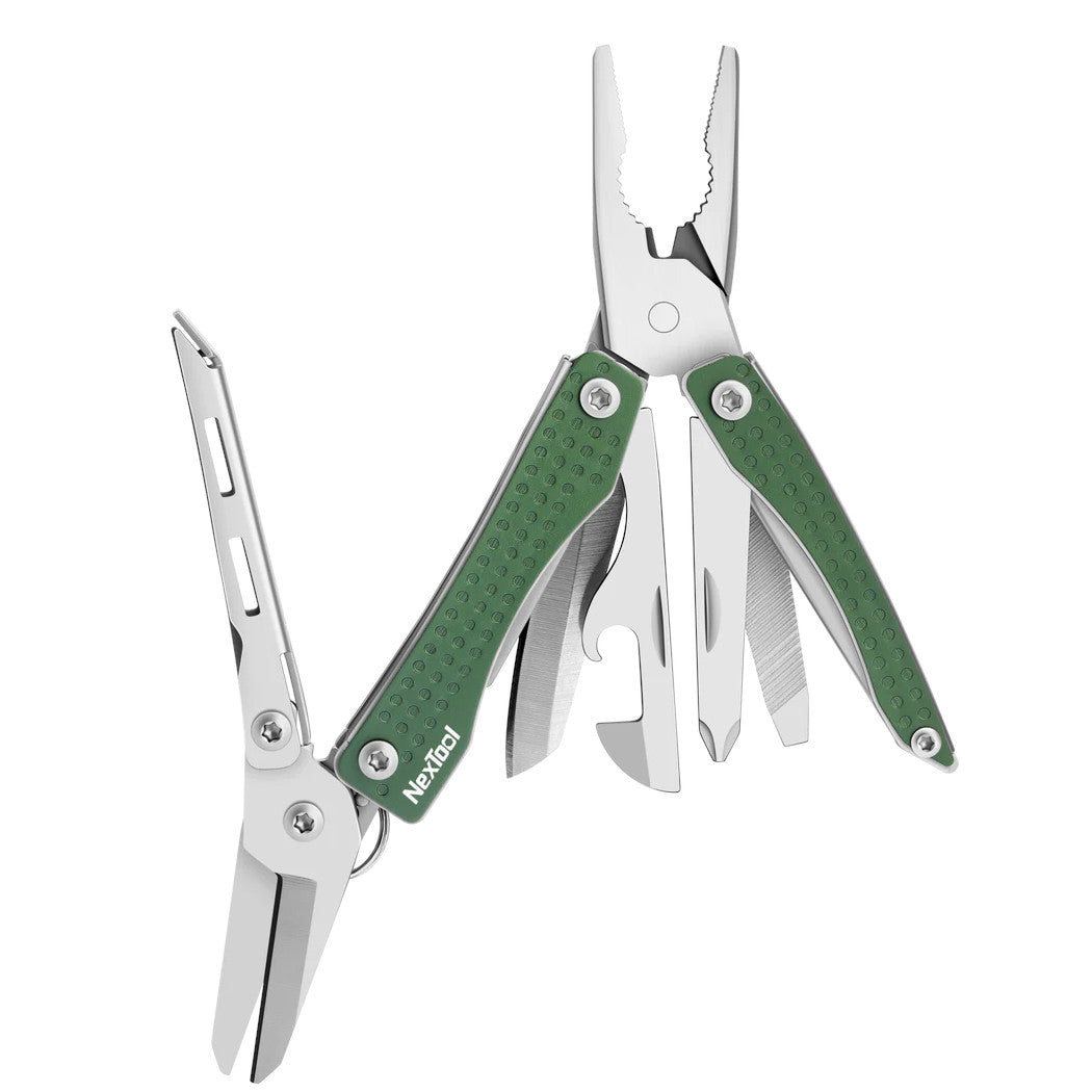 NexTool Mini Flagship Green Compact Multi-Tool with 10 Functions (Updated version)