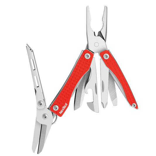 NexTool Mini Flagship Red Compact Multi-Tool with 10 Functions (Updated version)
