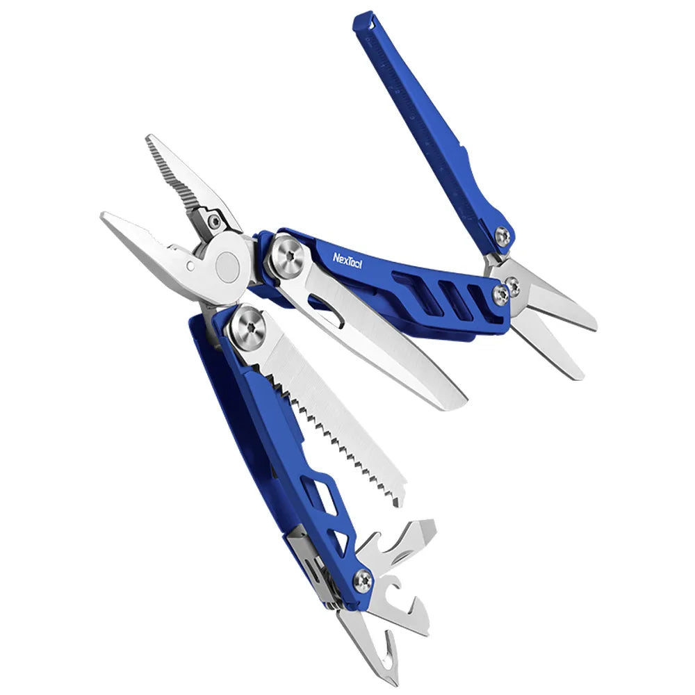 NexTool Flagship Pro Blue Multi-Tool 16 Functions with Nylon Pouch