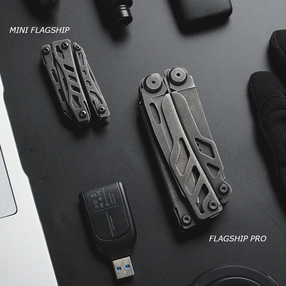 NexTool Mini Flagship Black Compact Multi-Tool with 10 Functions (Updated version)