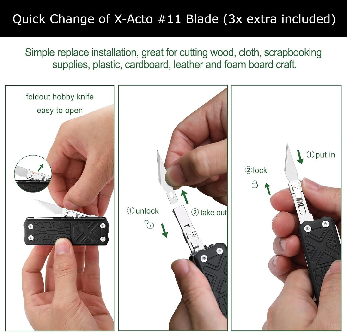NexTool Pocket Tool E1 Black Aluminium Multi-Tool with 10 Functions