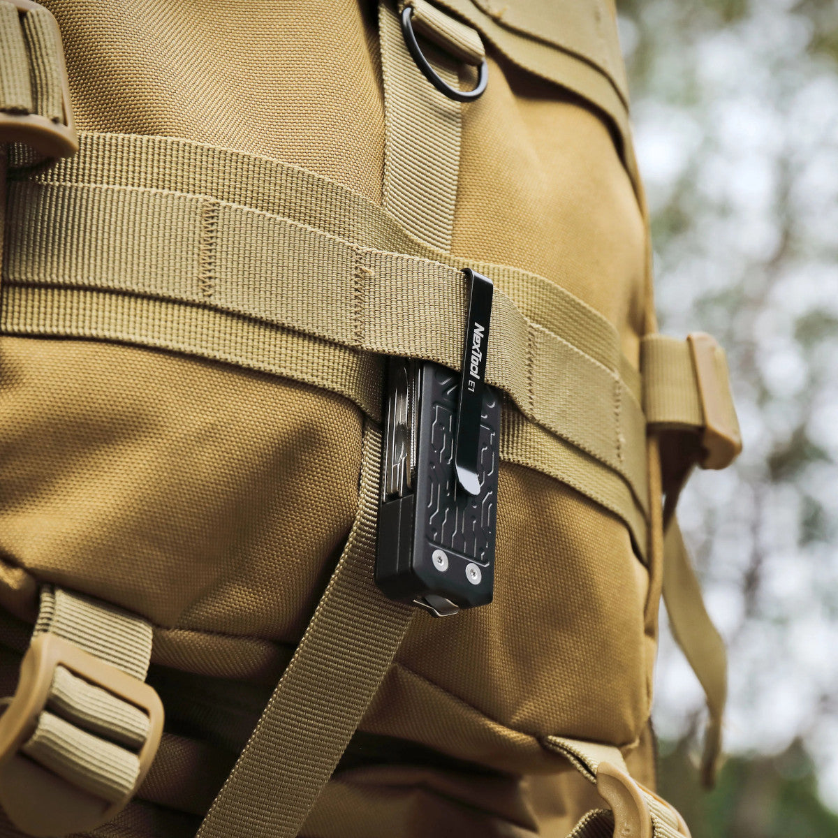 NexTool Pocket Tool E1 Black Aluminium Multi-Tool with 10 Functions