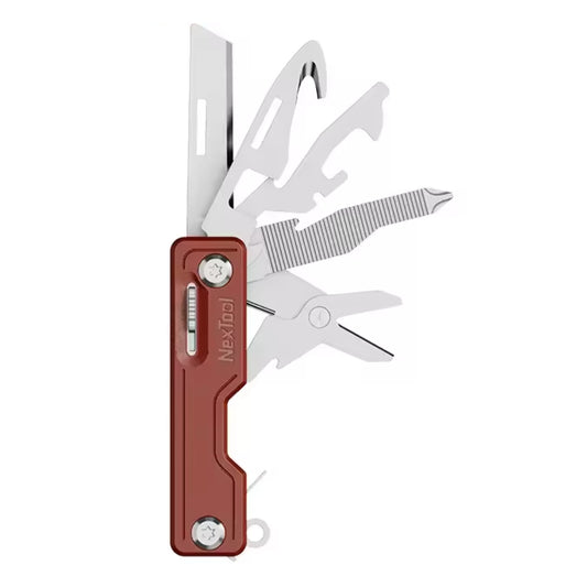 NexTool Compact Multi-Tool Knife with 10 Functions Red
