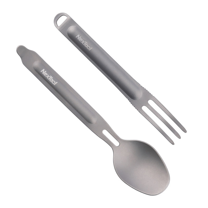 NexTool Portable Titanium Tableware Set with Case