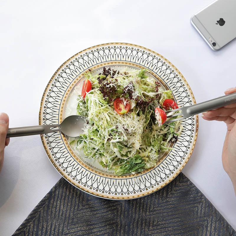 NexTool Portable Titanium Tableware Set with Case