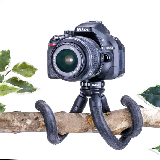 Carson BoaPod™ Flexible Leg Travel Tripod, Universal Smartphone Adapter, Remote Shutter Button TR-050