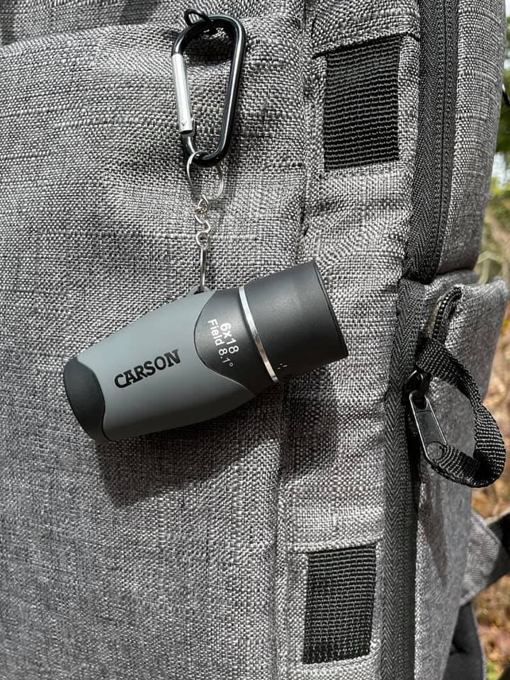 Carson MiniMight™ 6x18mm Pocket Monocular with Carabiner Clip MM-618