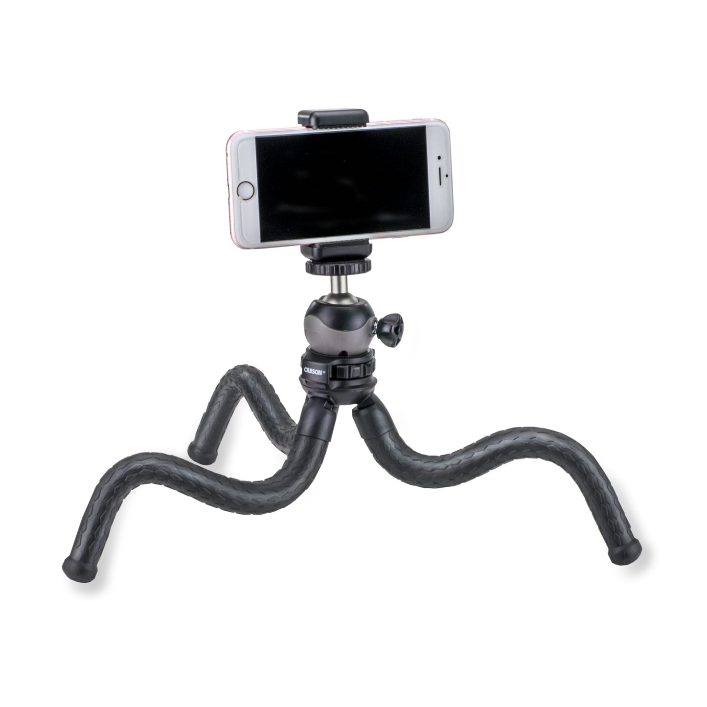 Carson BoaPod™ Flexible Leg Travel Tripod, Universal Smartphone Adapter, Remote Shutter Button TR-050