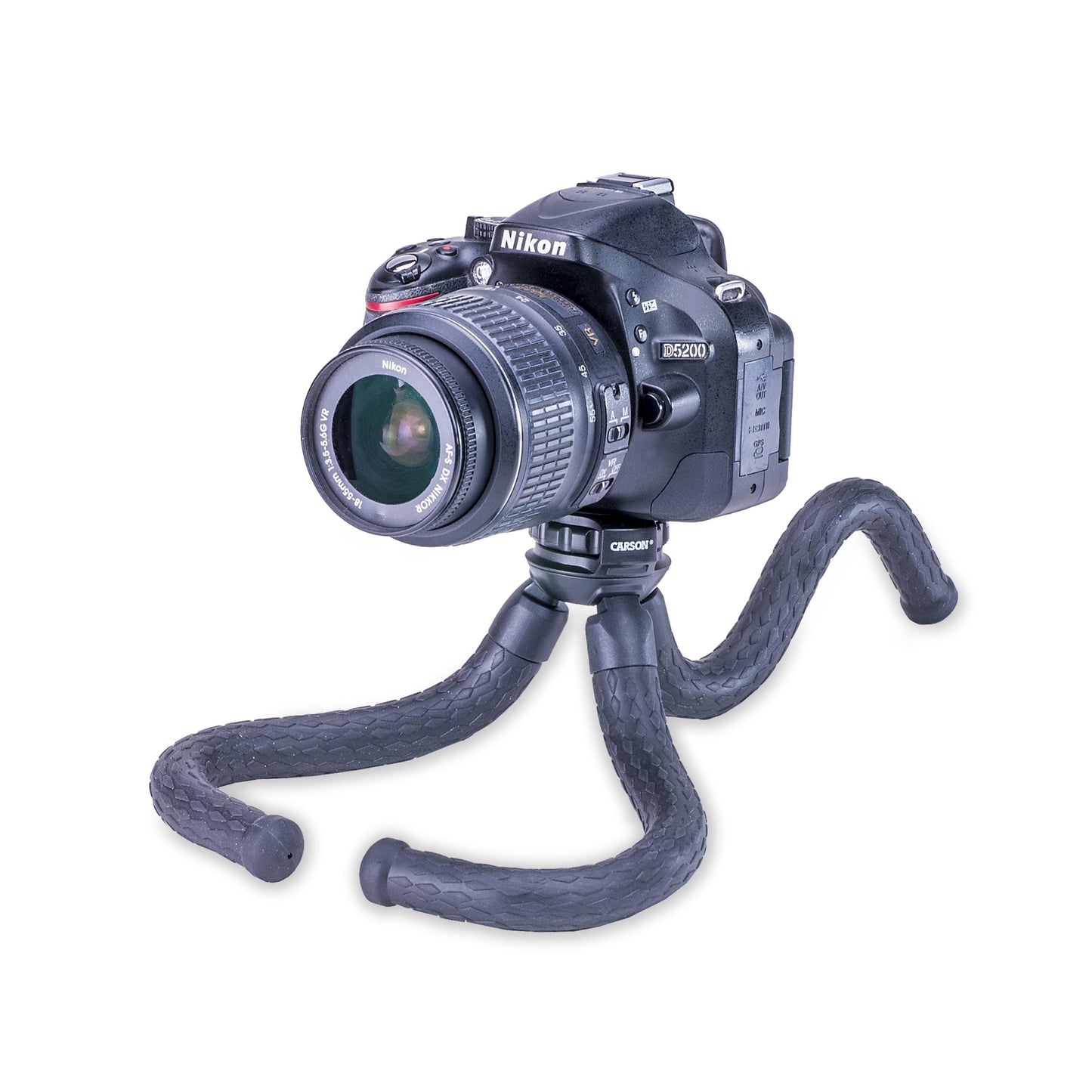 Carson BoaPod™ Flexible Leg Travel Tripod, Universal Smartphone Adapter, Remote Shutter Button TR-050