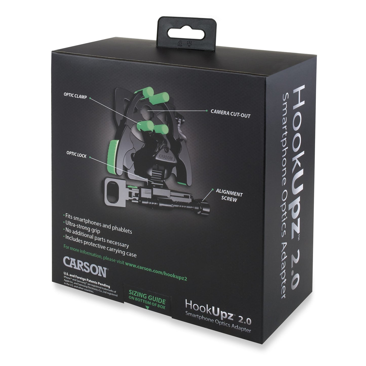 Carson HookUpz™ 2.0 Universal Smartphone Optics Digiscoping Adapter IS-200