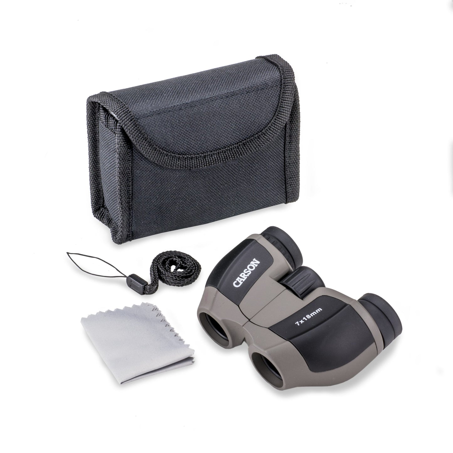 Carson MiniScout™ 7x18mm Porro Prism Ultra-Compact Lightweight Binoculars JD-718
