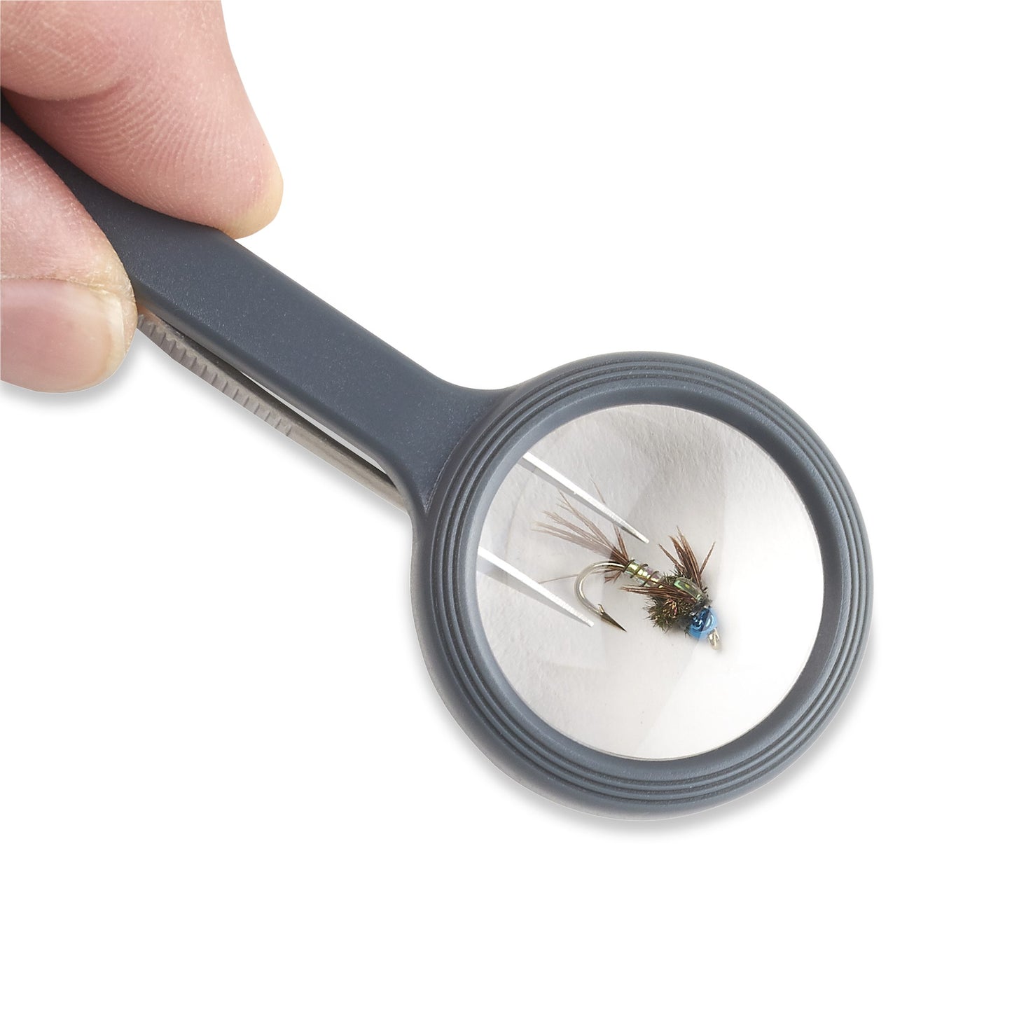 Carson MagniGrip™ 4.5x Power 1.2” Magnifier with Precision Tweezers MG-55