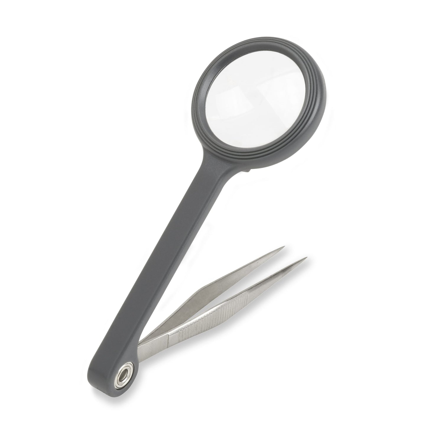 Carson MagniGrip™ 4.5x Power 1.2” Magnifier with Precision Tweezers MG-55