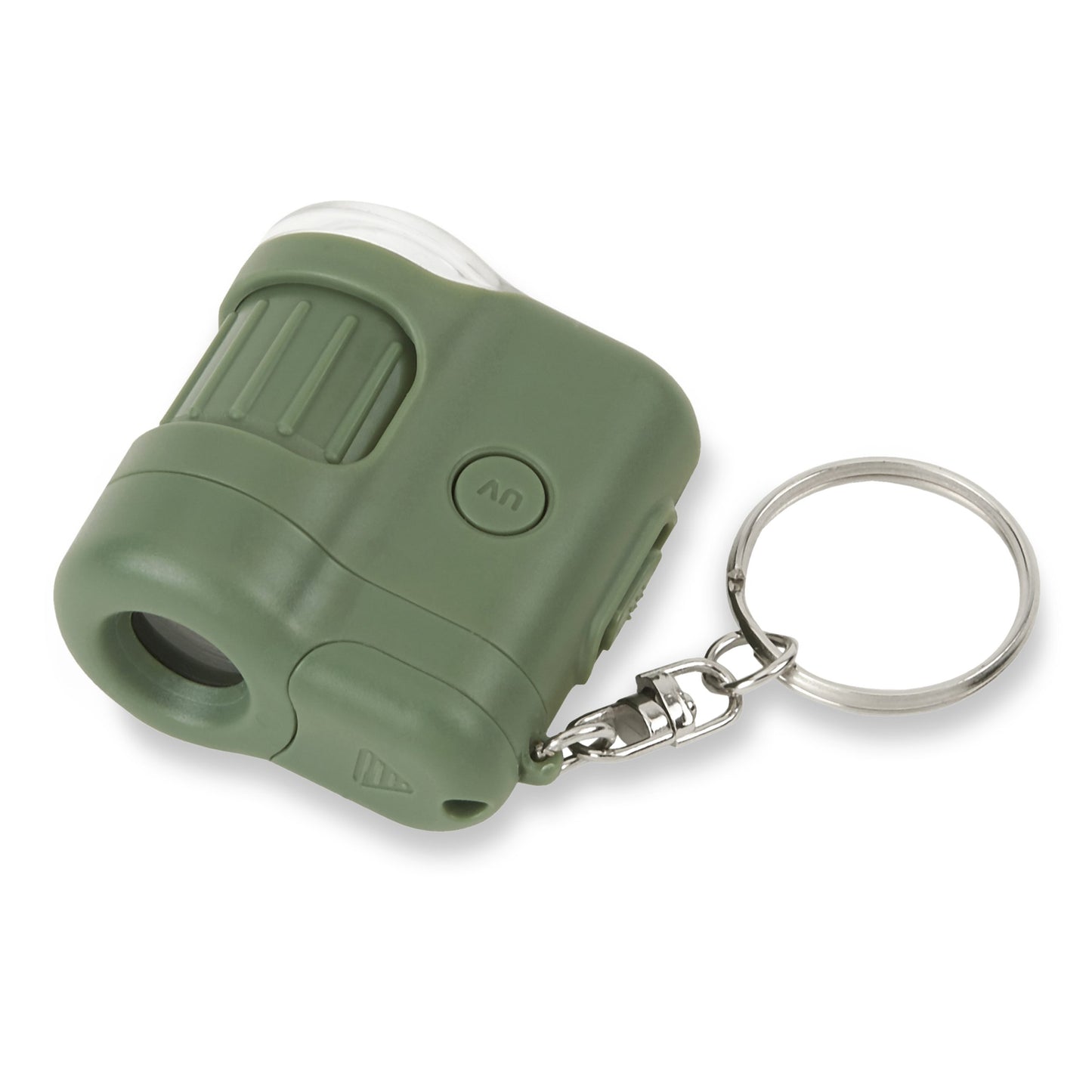 Carson MicroMini™ 20x LED Lighted Pocket Microscope, Built-In UV, LED Flashlight, Green MM-280G