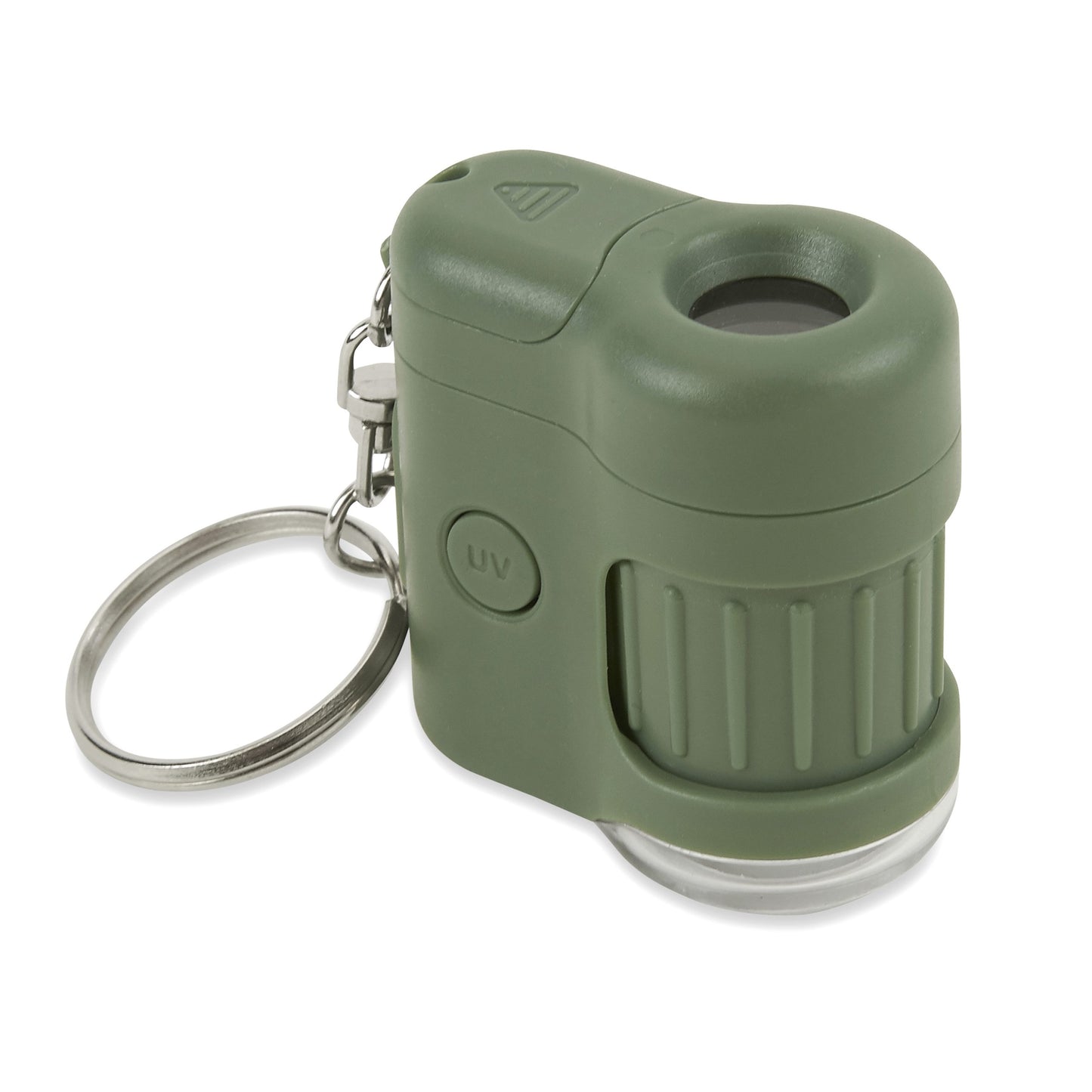 Carson MicroMini™ 20x LED Lighted Pocket Microscope, Built-In UV, LED Flashlight, Green MM-280G