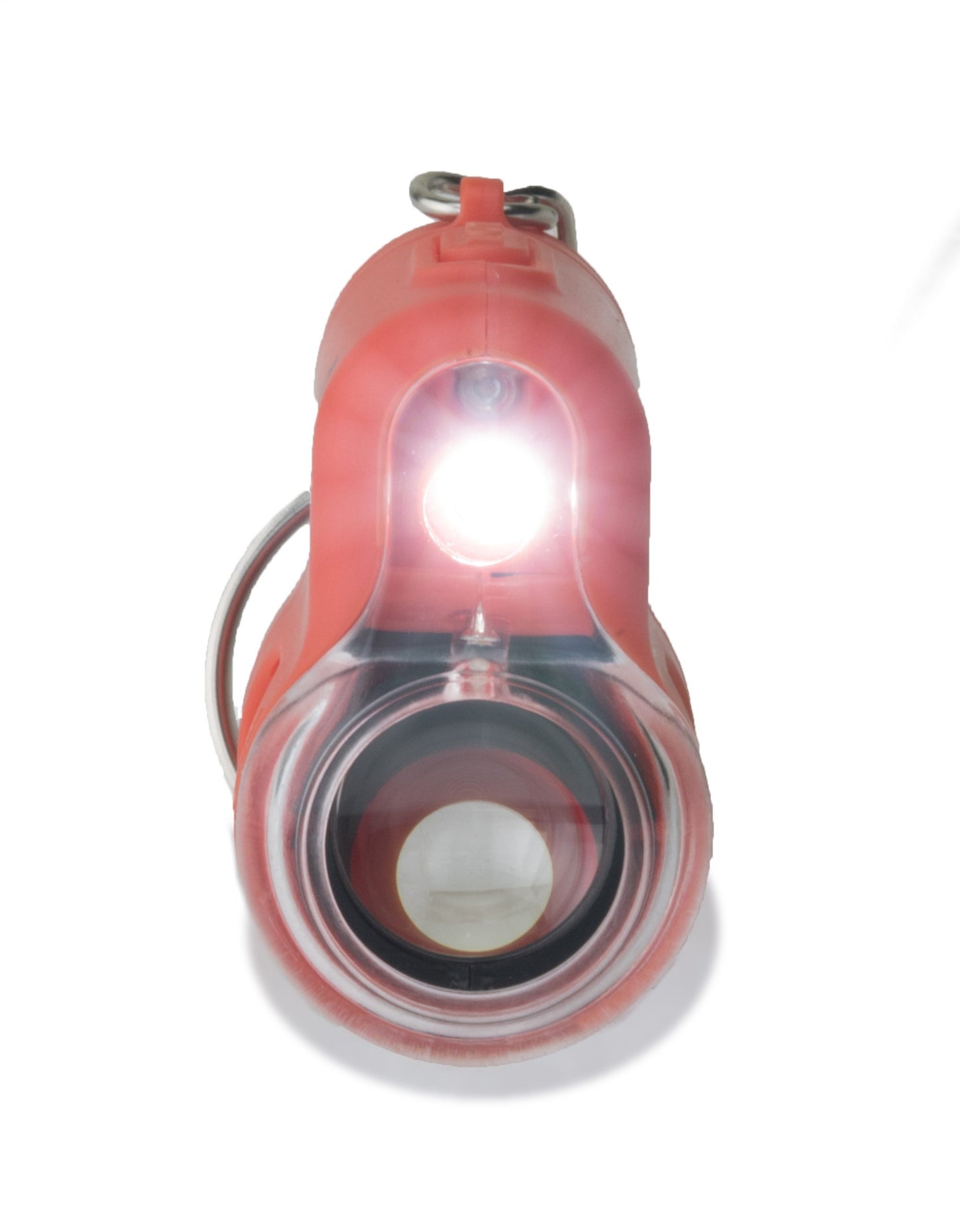 Carson MicroMini™ 20x LED Lighted Pocket Microscope, Built-In UV, LED Flashlight, Orange MM-280O