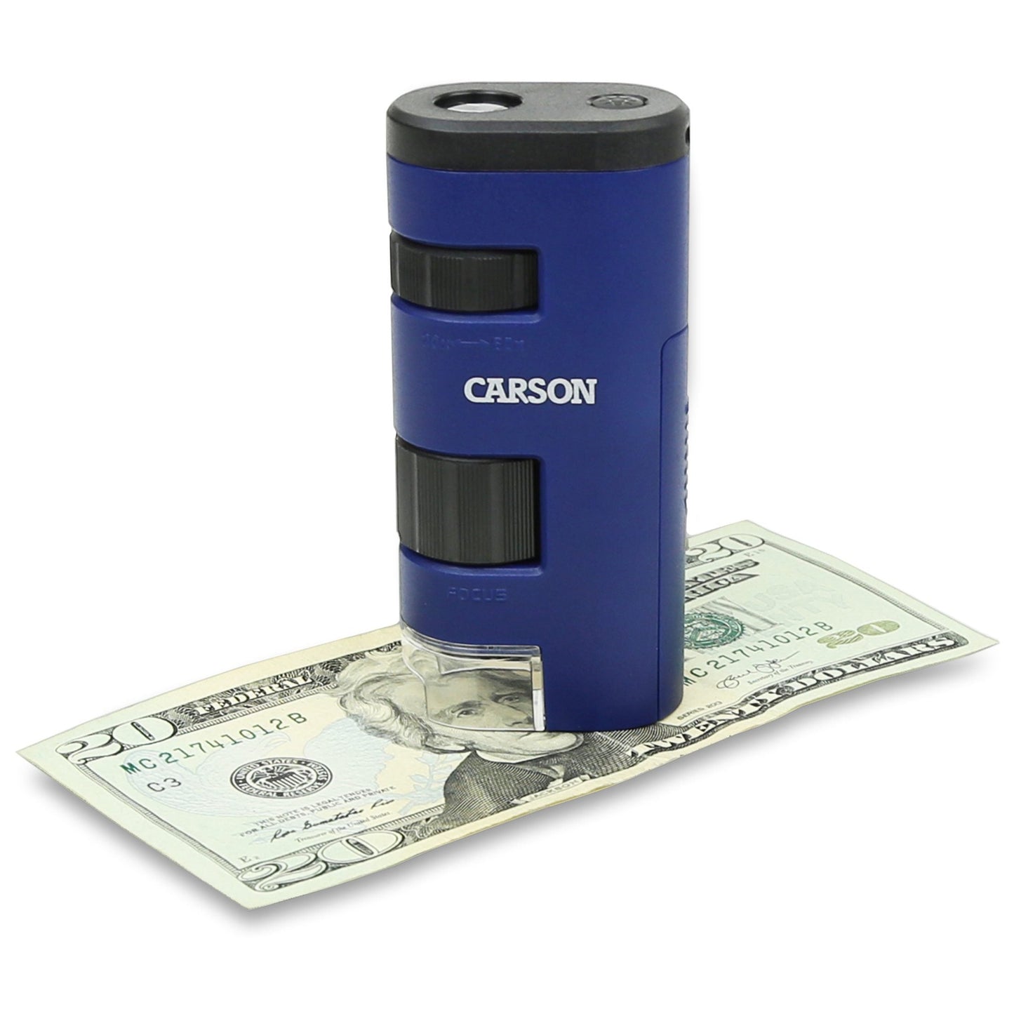 Carson Pocket Micro™ 20x-60x LED Lighted Zoom Microscope MM-450