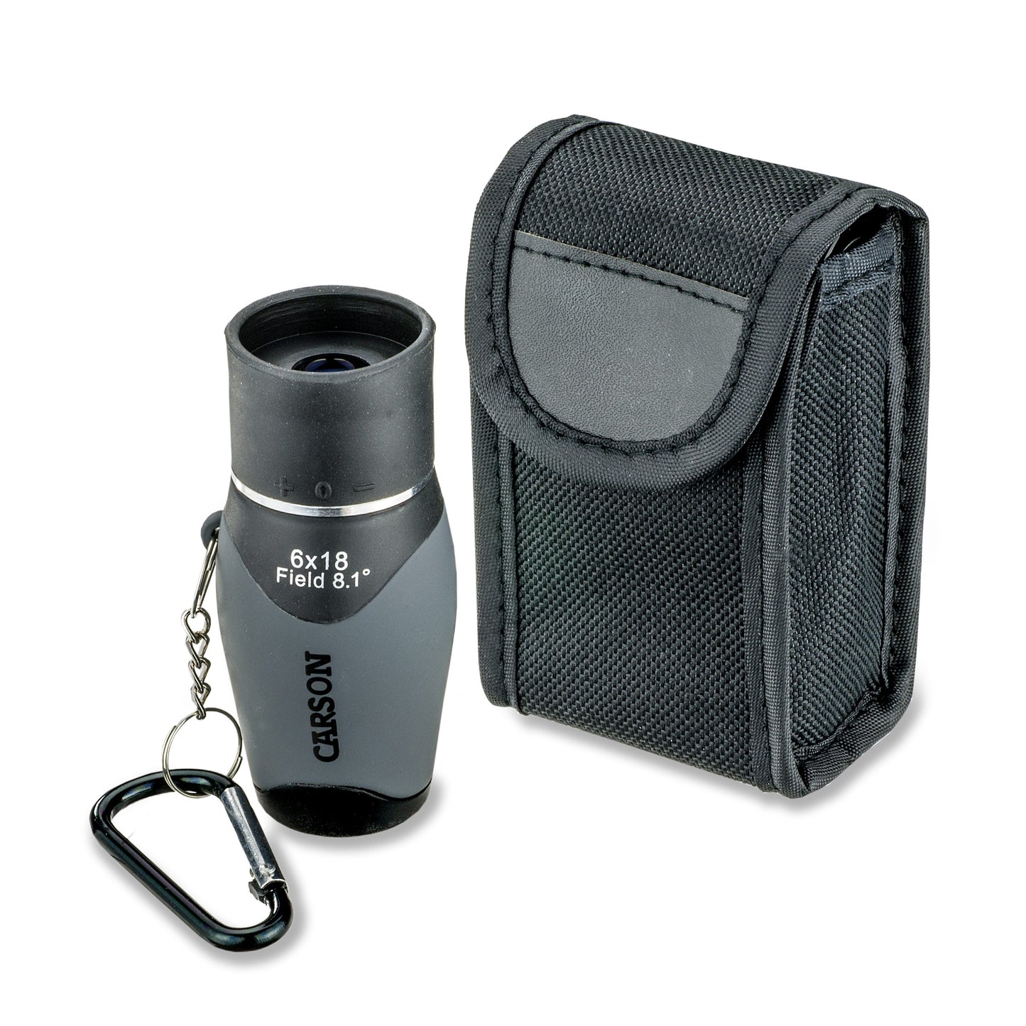Carson MiniMight™ 6x18mm Pocket Monocular with Carabiner Clip MM-618