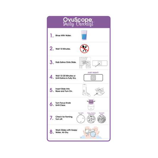 Carson OvuScope™ Reusable Saliva Ovulation Fertility Prediction Microscope Test OS-100