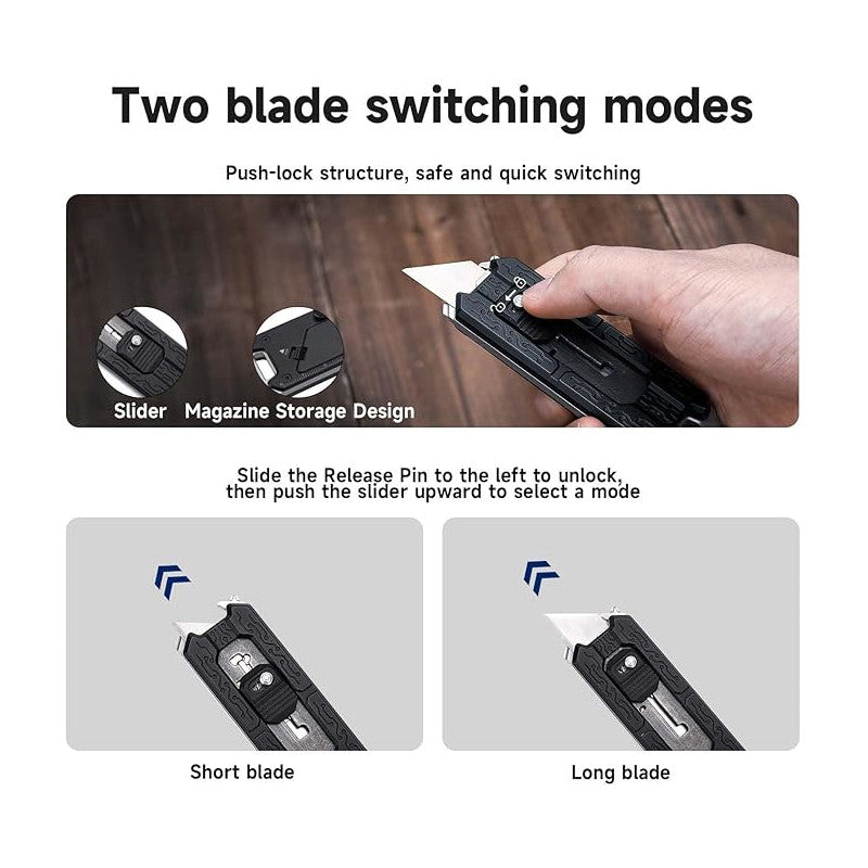 NexTool Explorer E20 Auto Reloading Blade Utility Knife Multitool with 9 Functions