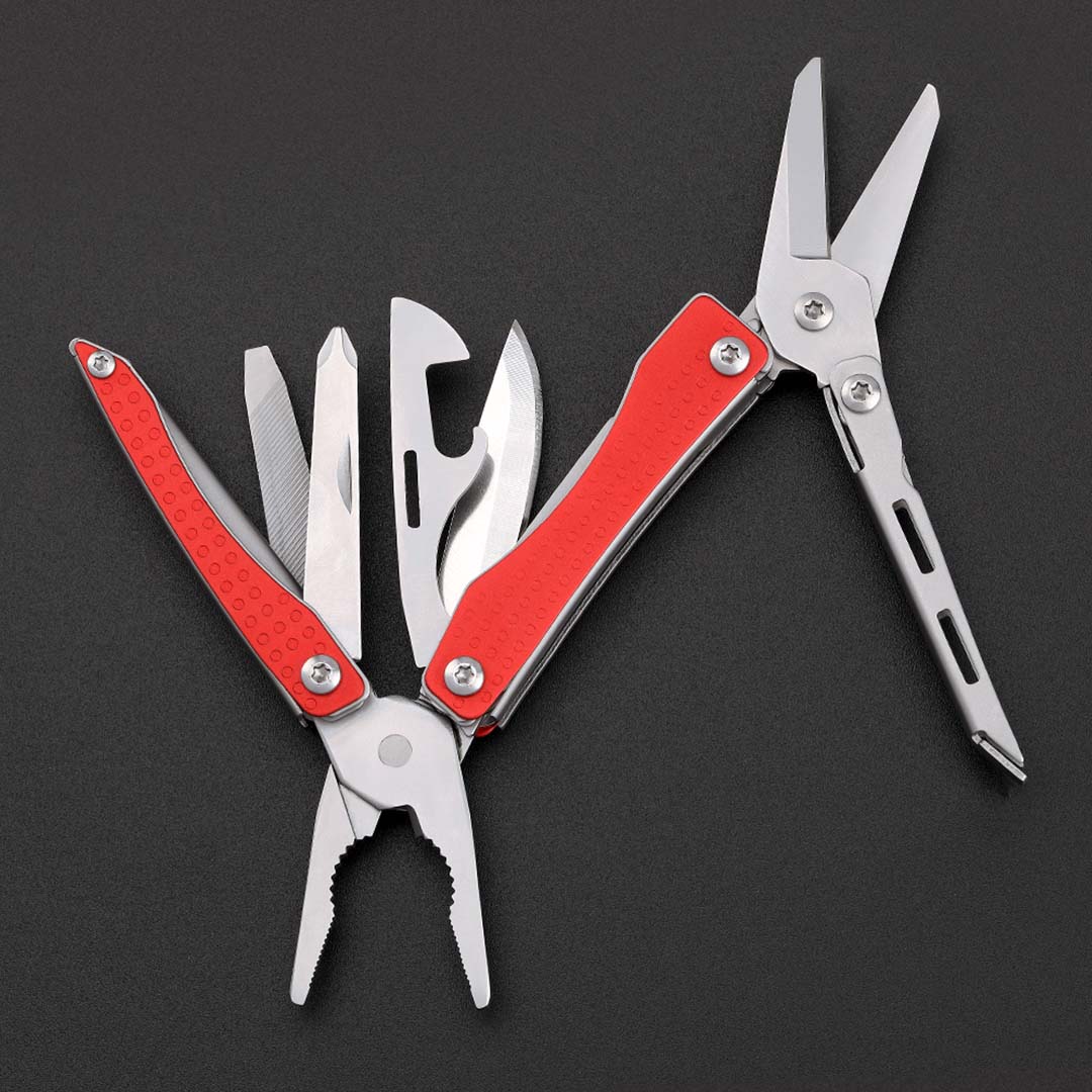 NexTool Mini Flagship Red Compact Multi-Tool with 10 Functions