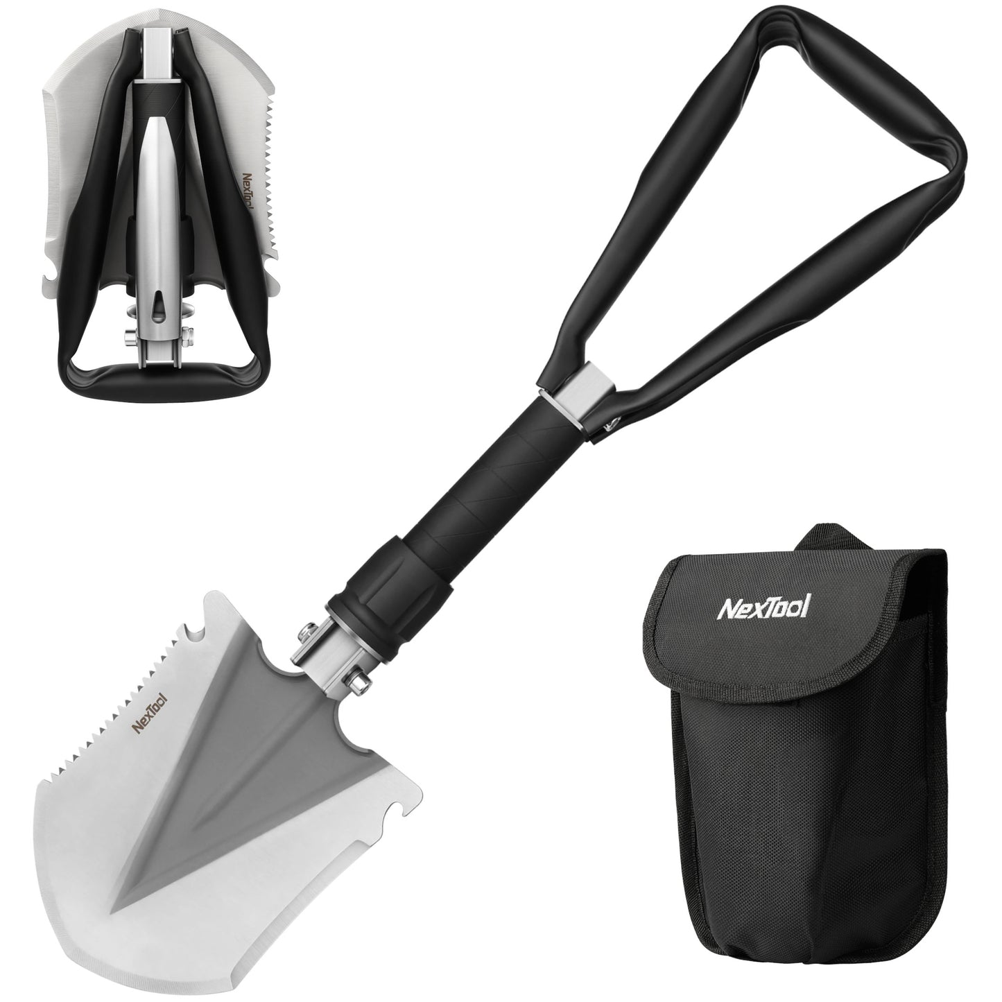 NexTool Multi Functional Folding Shovel with Aluminium Alloy Handle