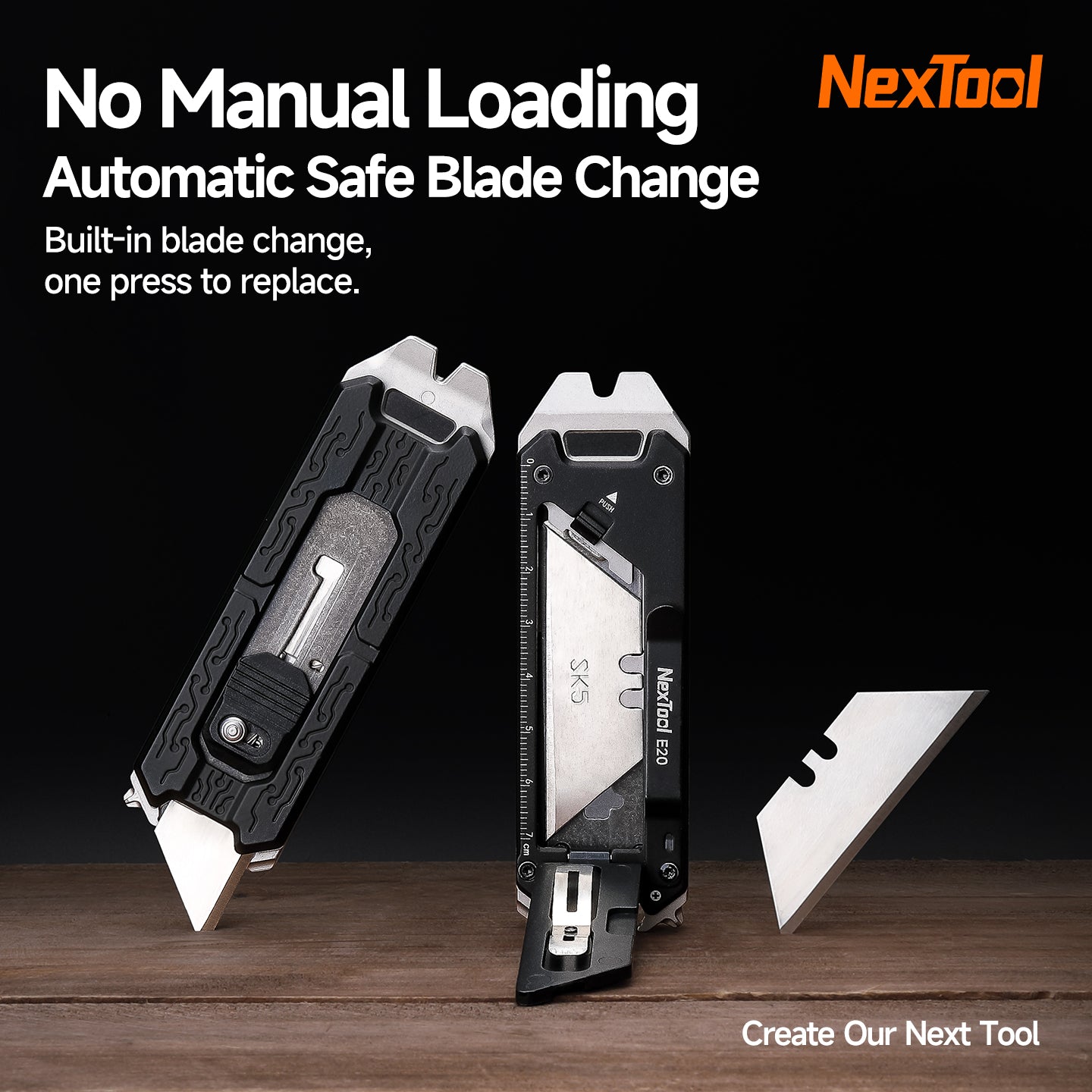 NexTool Explorer E20 Auto Reloading Blade Utility Knife Multitool with 9 Functions