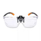 Carson Safety Glasses +2.5 Diopter 1.6x Magnifier Flip-Up Scratch-Resistant Lens VM-20