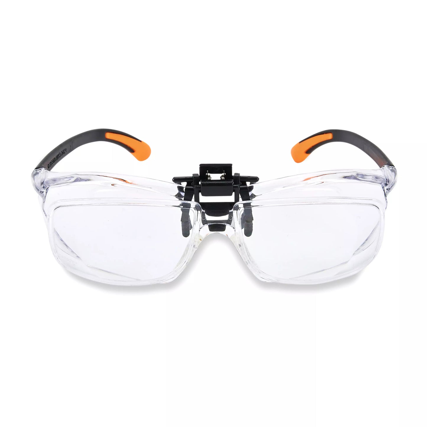 Carson Safety Glasses +2.5 Diopter 1.6x Magnifier Flip-Up Scratch-Resistant Lens VM-20