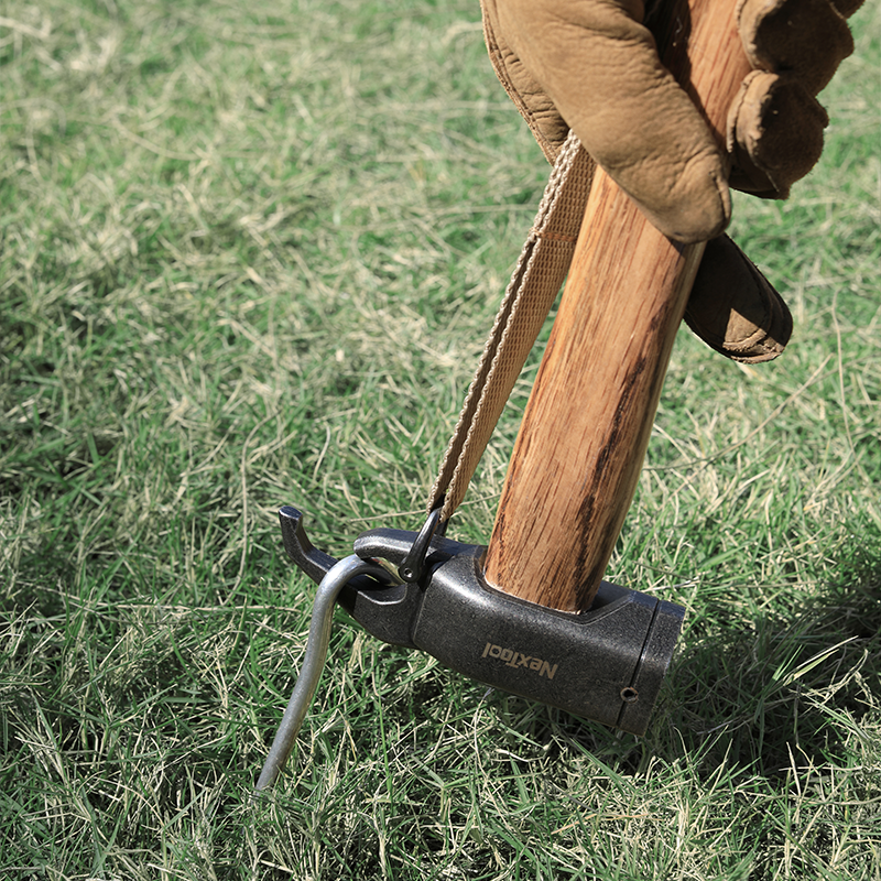 NexTool Wilds Camping Hammer with Copper Core and Beechwood Handle