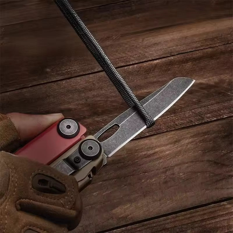 NexTool F30 Flagship Pro Red / Brown Stonewashed Multi-Tool 16 Functions with Nylon Pouch