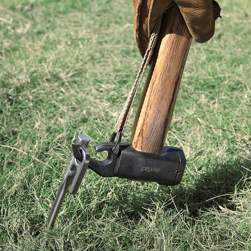 NexTool Wilds Camping Hammer with Copper Core and Beechwood Handle