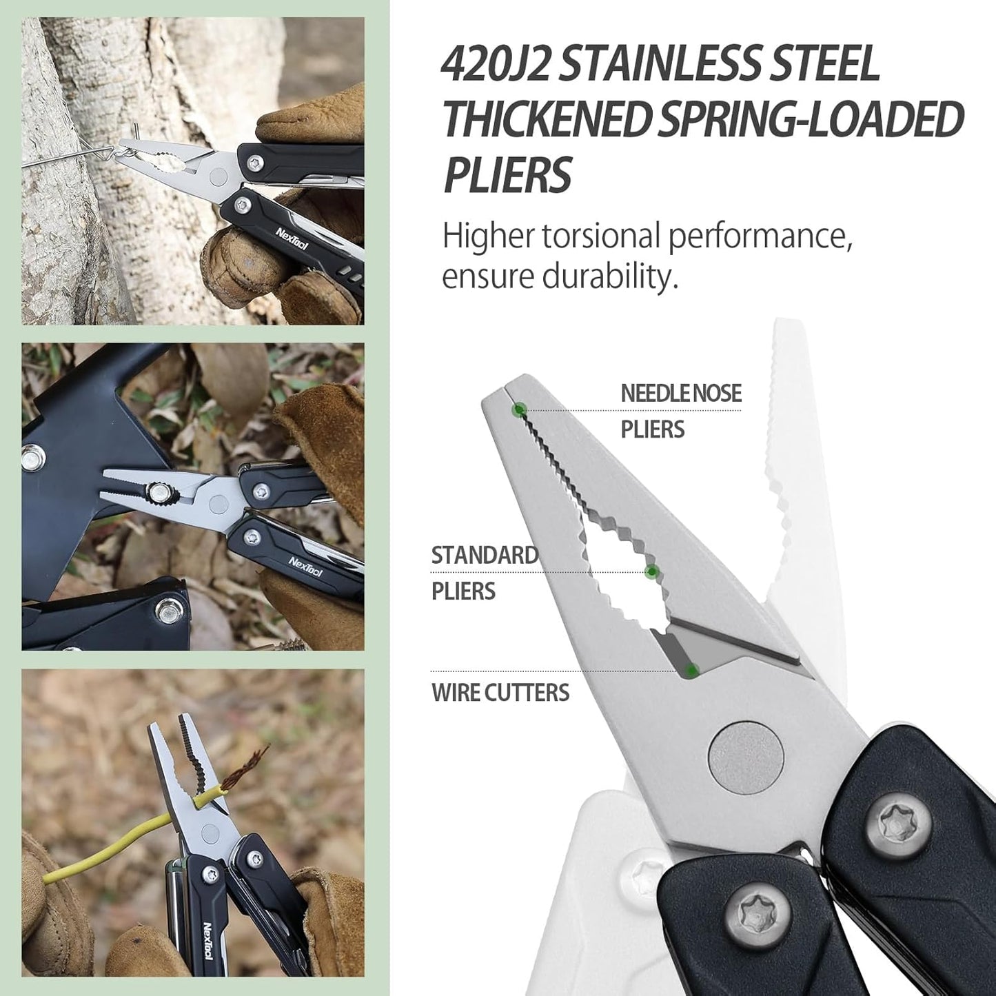 NexTool Mini Sailor S11 Black Compact Multi-Tool with 11 Functions