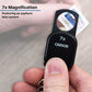 Carson Clip & View 7x Pop-Up Retractable Aspheric Keychain Magnifier GN-70