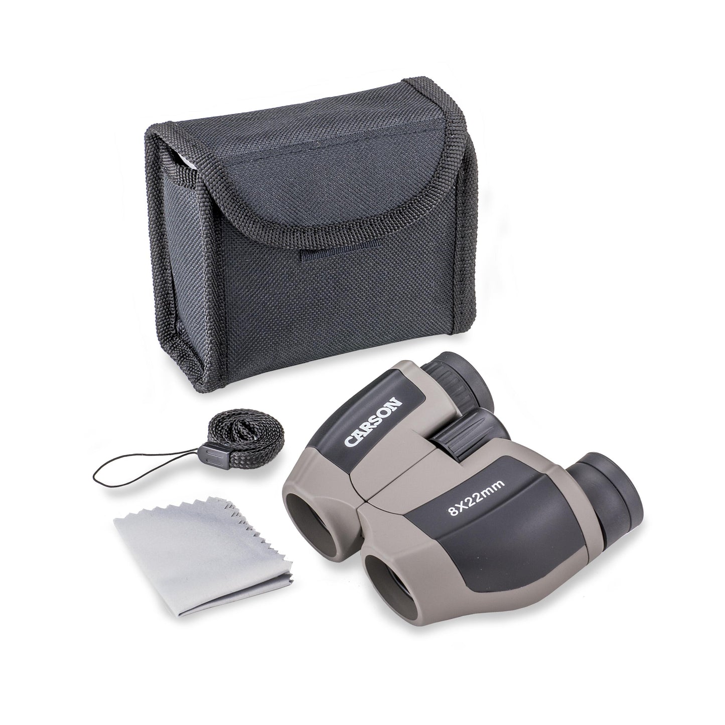 Carson Scout™ 8x22 Porro Prism Compact Lightweight Binoculars JD-822