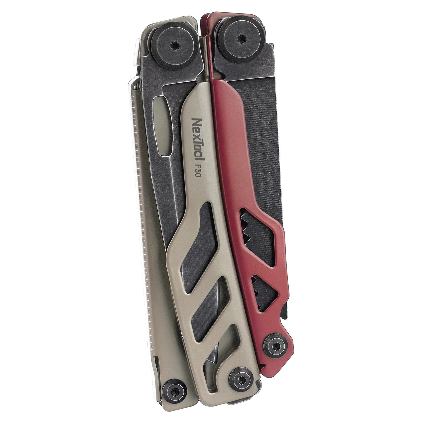 NexTool F30 Flagship Pro Red / Brown Stonewashed Multi-Tool 16 Functions with Nylon Pouch