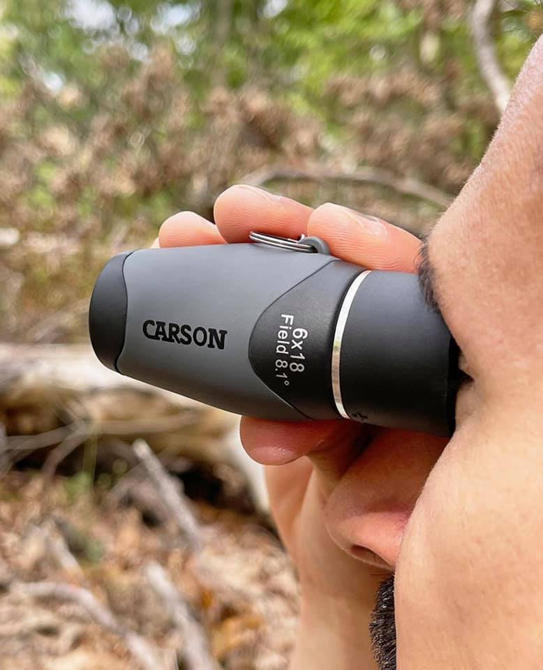 Carson MiniMight™ 6x18mm Pocket Monocular with Carabiner Clip MM-618