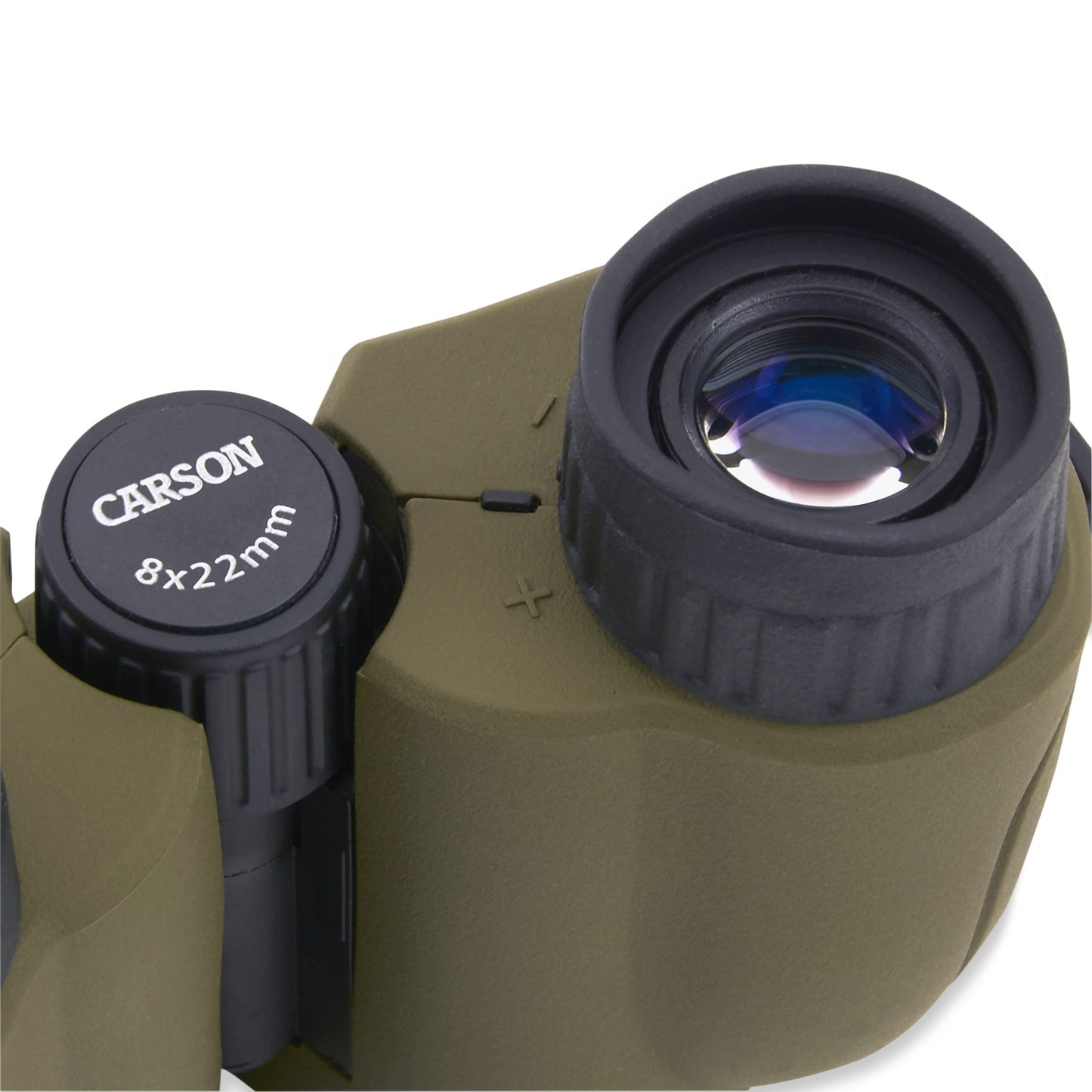 Carson Hornet™ 8x22mm Porro Prism Compact Lightweight Binoculars Olive Green HT-822