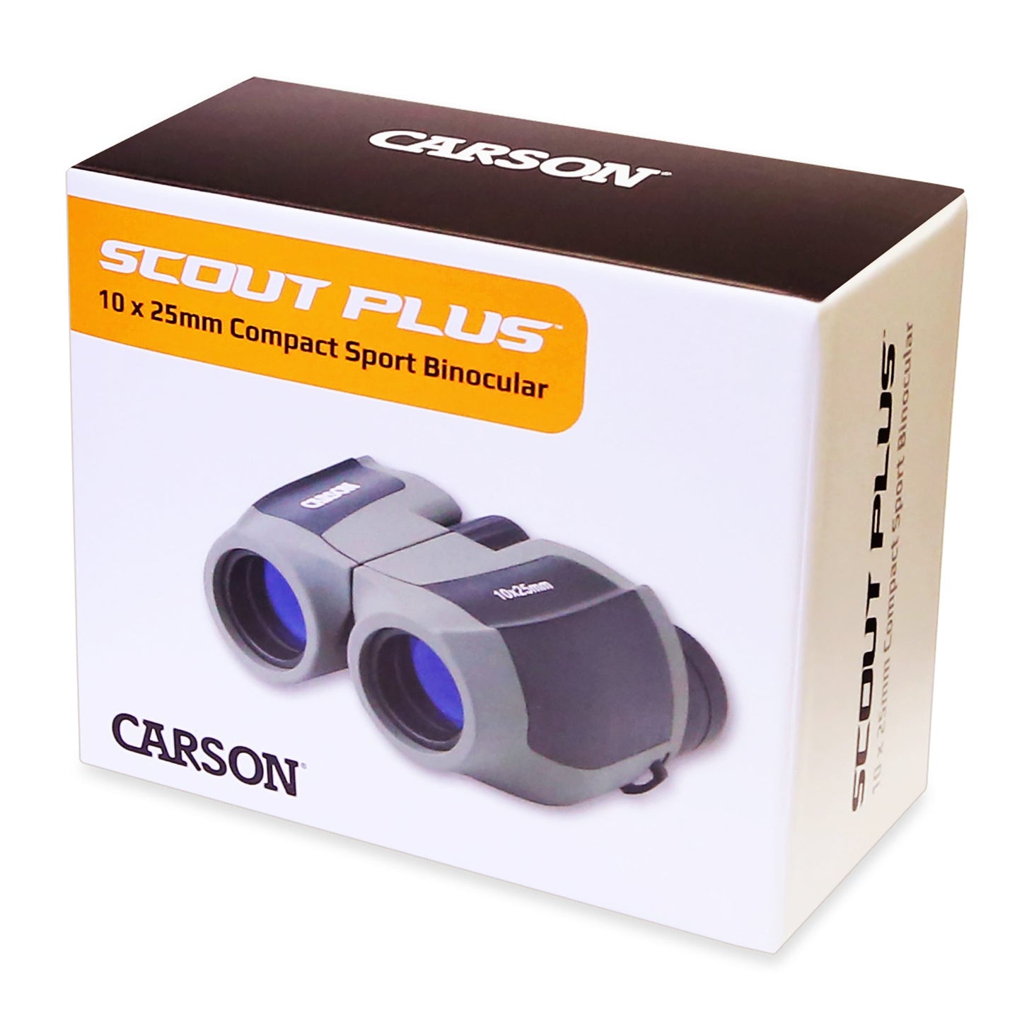 Carson ScoutPlus™ 10x25mm Porro Prism Compact Lightweight Binoculars JD-025
