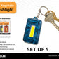 Carson Keychain COB LED Flashlight (Pack of 5x) KL-10AS