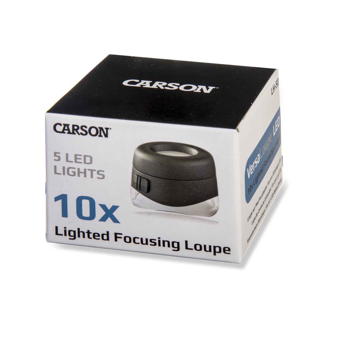 Carson LED VersaLoupe™ 10x LED Lighted Focusing Loupe Magnifier LH-50