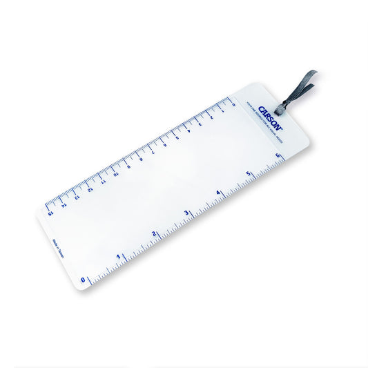 Carson MagniMark™ Fresnel 3x Power Page Magnifier with 6″ Ruler MM-22