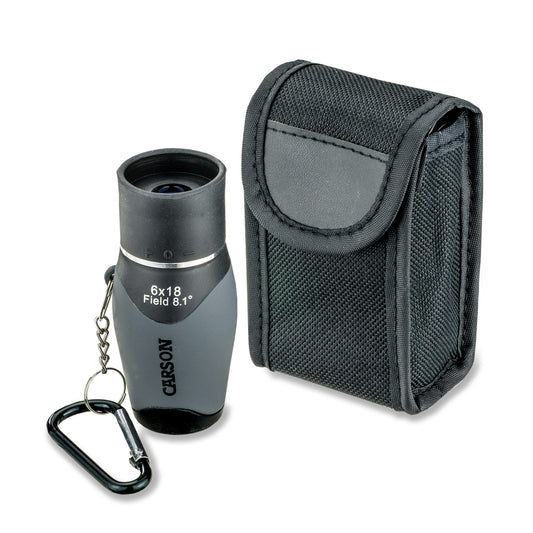Carson MiniMight™ 6x18mm Pocket Monocular with Carabiner Clip MM-618