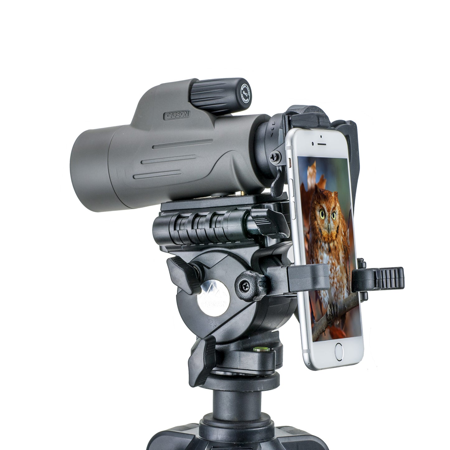 Carson MonoPix™ 8x42mm Waterproof Monocular with Smartphone Digiscoping Adapter MP-842IS
